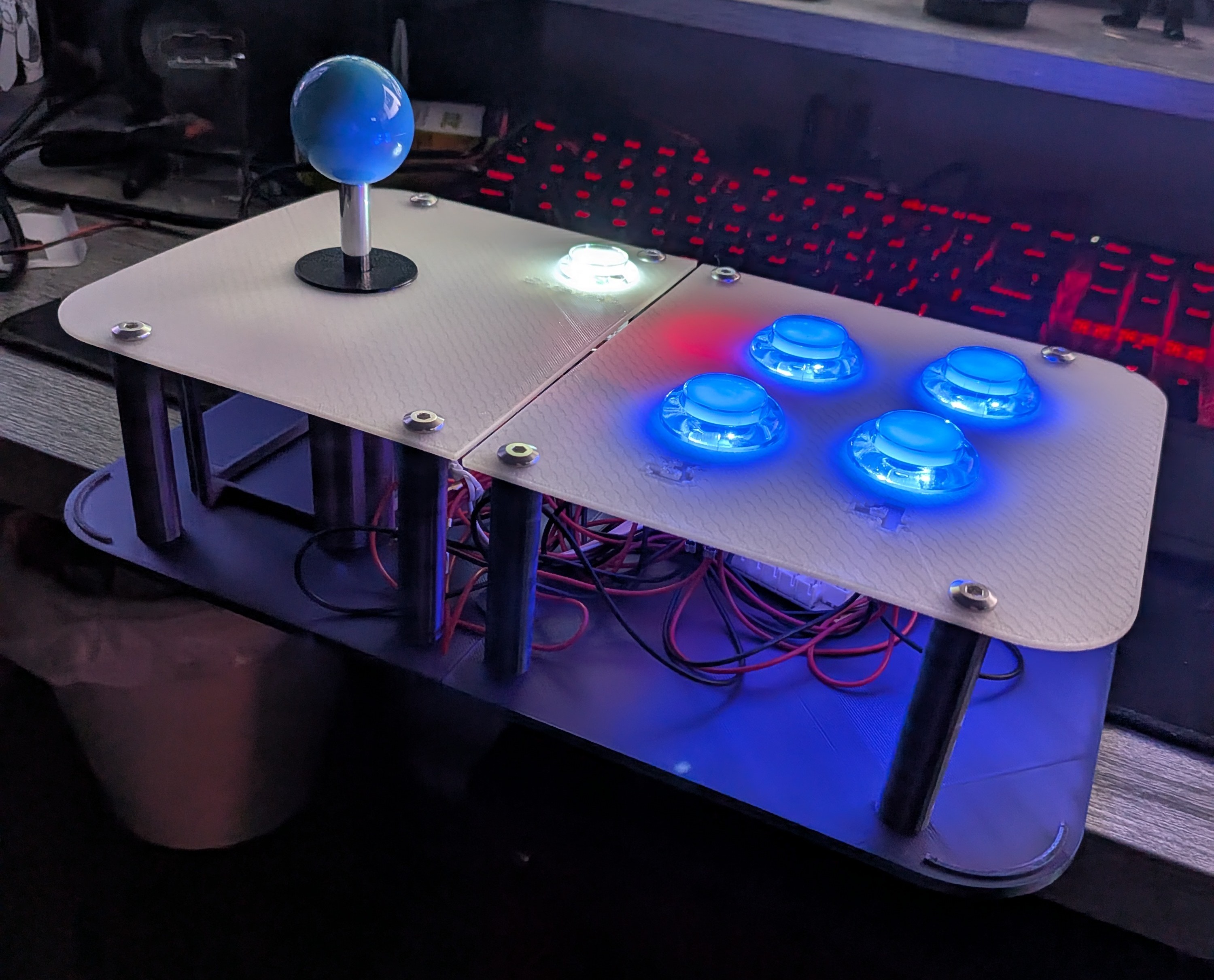 Later progress on the arcade cabinet build