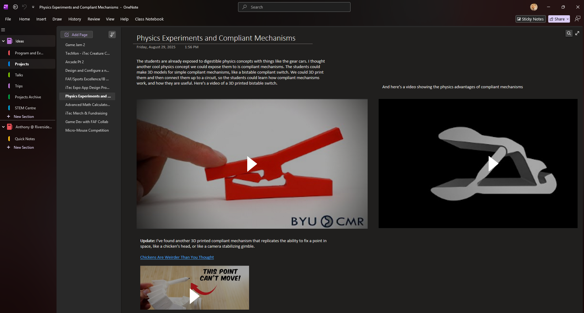 Another planning and documentation page screenshot