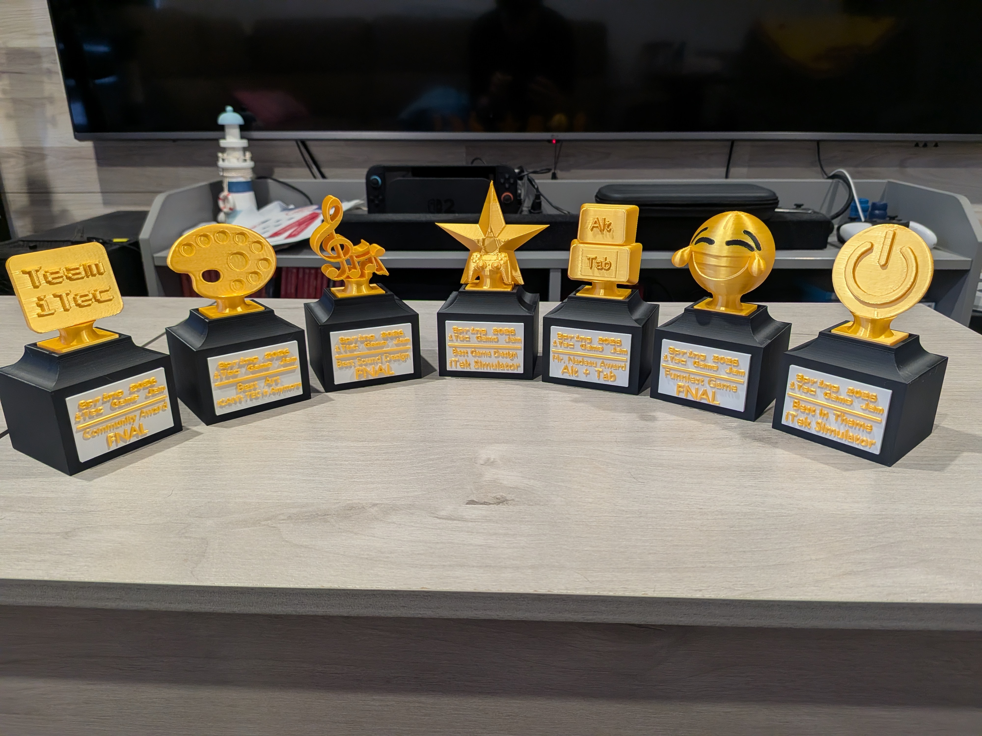 3D printed trophies