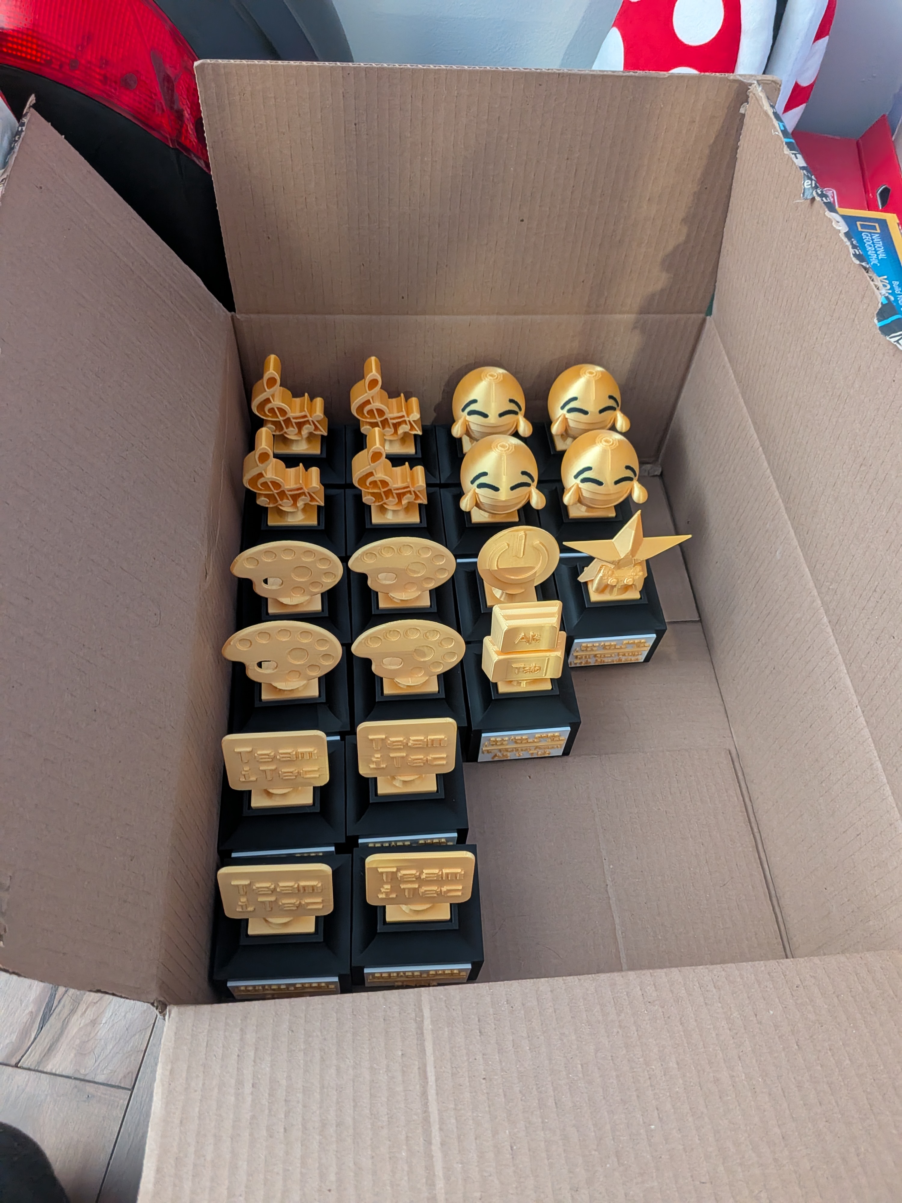 Additional 3D printed trophies