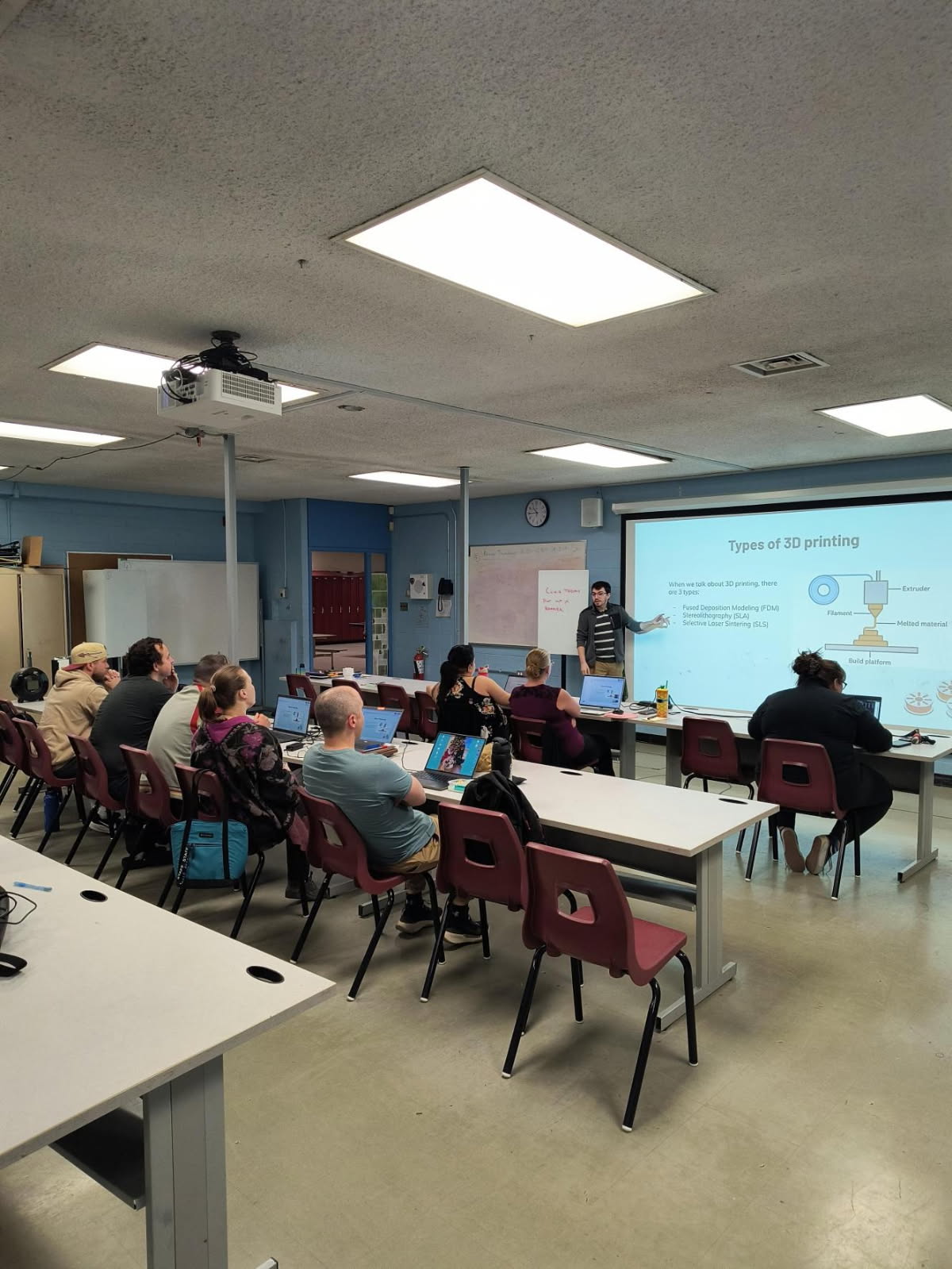 Staff CAD and 3D printing workshop photo
